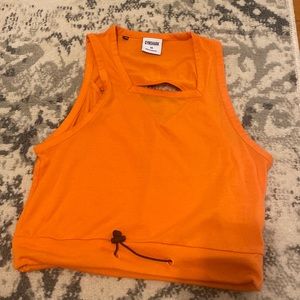 Gymshark High neck crop tee tank